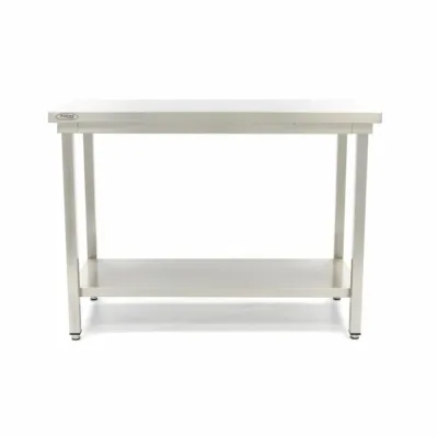 Mesa de Trabajo de Acero Inoxidable - 200 x 70cm - Altura Ajustable