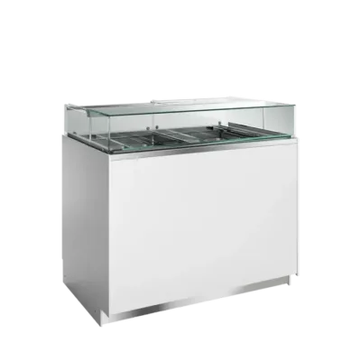 Vitrina para helados con temperatura dual