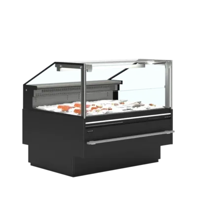Vitrina refrigerada premium para pescado fresco